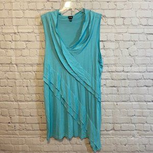 Rafaella 1X Pastel Blue Asymmetrical Dress
